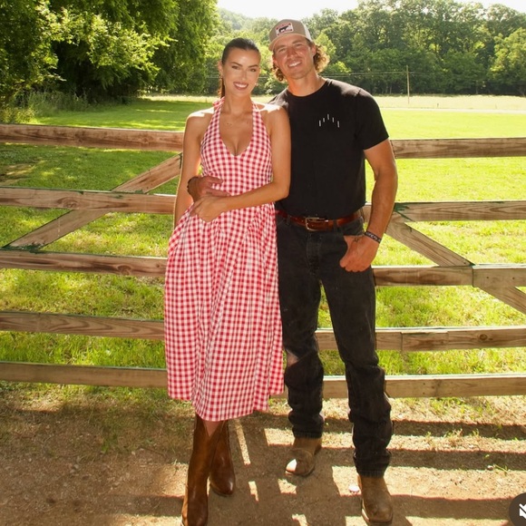 Lottie Halter Maxi Dress in Red Gingham - Picture 1 of 6